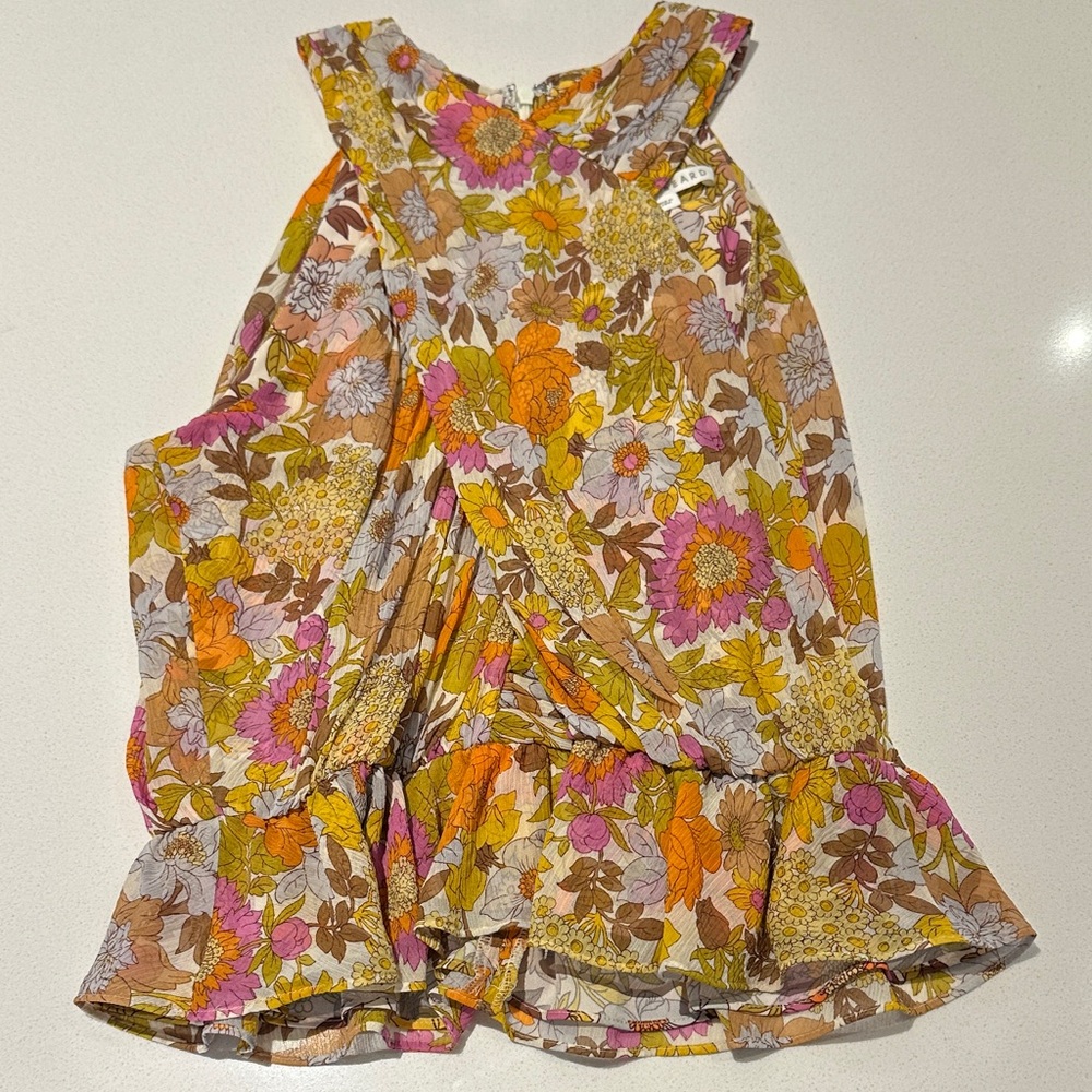 Veronica Beard Multicolor Floral Top Sz.4